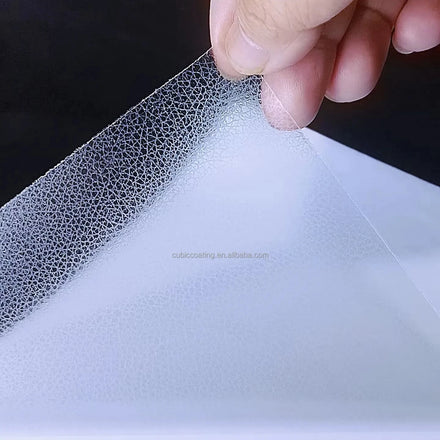 Self Adhesive Overlay Film A4 BOPP 50mic Cold Roll Laminate Vinyl Sticky Holographic Design Cold Laminate Sheet for Photo Paper