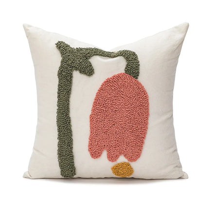 Amity Wholesale Flower Tufted Cushion Cover Luxury Home Decor Throw Pillowcase Cushion Pillow Cover Sofa Pillow Case