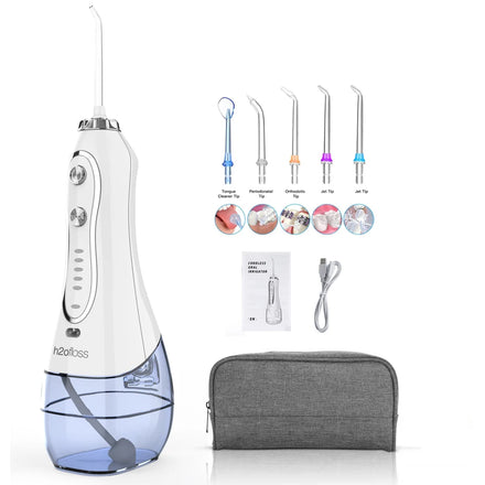 H2ofloss Best Seller HF-6 5 Modes Electric Water Flosser 300ml tank Portable Travel Oral Irrigator