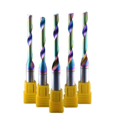 Aluminum End Milling Cutter 3.175 4 6 8mm Single Flute Endmill DLC Coating Solid Tungsten Carbide Mill for Alu Copper
