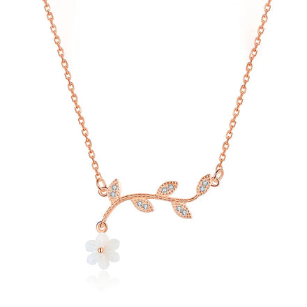 Necklace Women's Sterling Super Fairy Light Luxury Niche Design Clavicle Womens Gold Chain Necklace Chain for Women