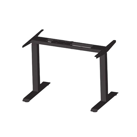 Modern Metal Frame Electric Extendable 2-Segment Height Adjustable Home Office Single Leg 1-Motor Lifting Standing Desk