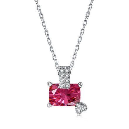 Women Chain S925 Sterling Silver Necklace Women's All-Match Color Pendant For Womens Necklaces for Wife