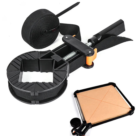 Band Clamp With Quick-Release Levers 4M Strap Belt Clamps Ratcheting Picture Frame Corner Mitre Strap Clamp Woodworking Tools