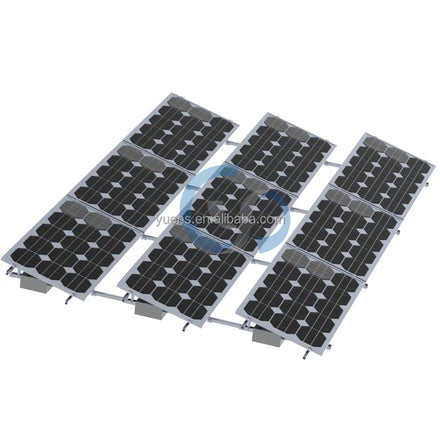 AL 6005-T5 Factory Price Without Drilling Hole Home Flat Roof Adjustable System for Solar Panel Mounting ISO/CE Certified