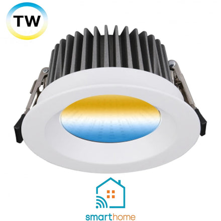 Loxone Pwm Dmx Tuya Zigbee Knx Casambi Smart Downlight CRI95 12W 24V IP65 Dali Cct 2700k-6500k Tunable White Dimmable Led Spot