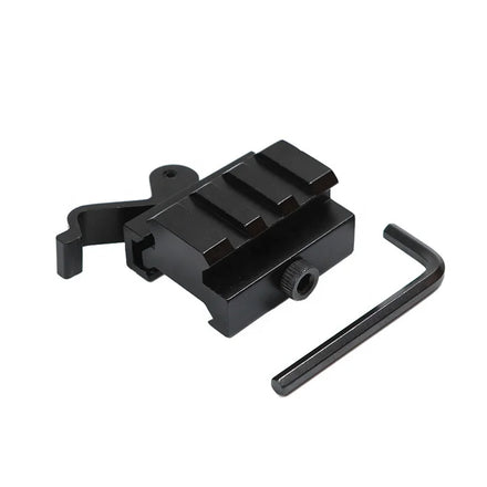 QD Flashlight Mount Adapter with 3 Slots 6061 Aluminum Alloy Matt Black 21mm Mount Base Shockproof & Lightweight
