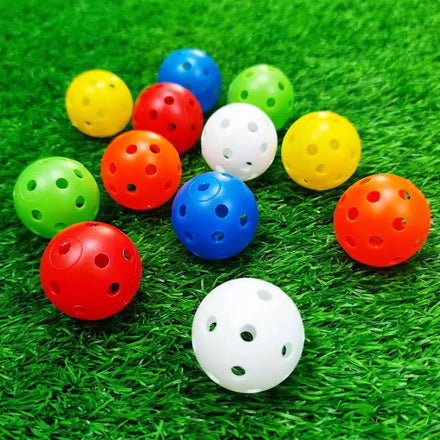 Customizable Indoor Hollow Practice Golf Balls 26 Holes Factory Outdoor Range Training Balls Plastic Airflow High Visibility