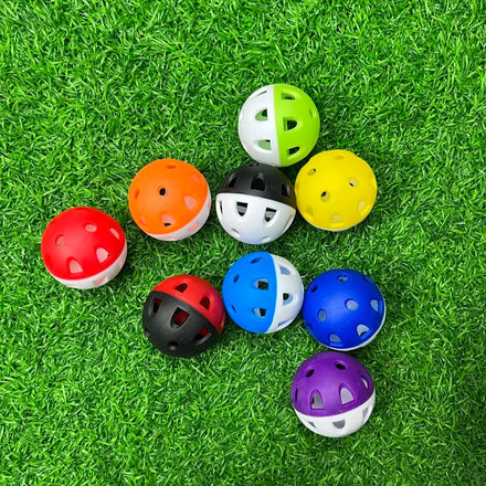 Wholesale Double Color Practice Golf Ball 42mm Soft Plastic Golf Ball Hollow Golf Practice Ball
