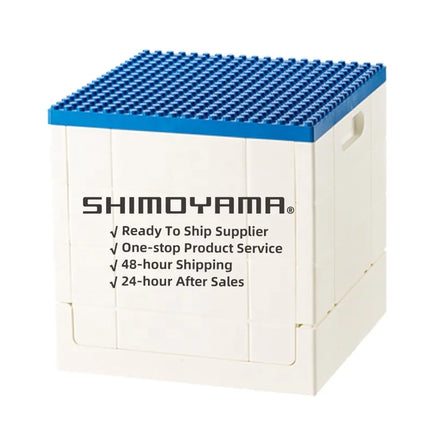 SHIMOYAMA Patented Indoor Children Duplo Bricks Playground Stackable Collapsible Storage Box Container