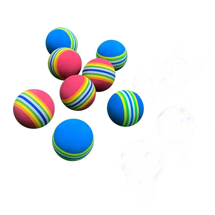 Wholesale Soft Sponge EVA Foam Golf Practice Balls Colorful Mixing Indoor Training Balls 40mm Diameter 3g Weight Hardness 80