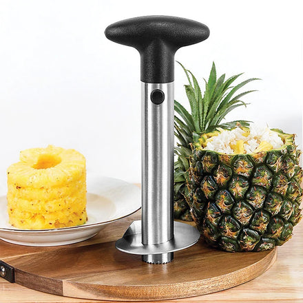 New Kitchen Stainless Steel German Plastic Tool Manual Fruit Corer Peeler Slicer Knife Pineapple Cutter