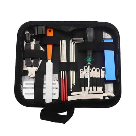 25Pcs Guitar Repair Action Ruler Screw Driver Hex Wrench Files Guitar Tool Kit Guitar Repair Tools Kit