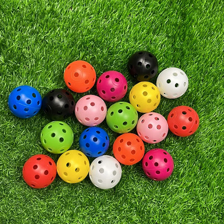 42mm Eco-Friendly Sports Training Plastic Golf Range Balls with Airflow Design in Multiple Colors for Practice Golfing
