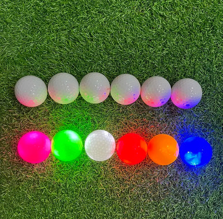 Wholesale Surlyn LED Golf Ball Custom Logo Glow in the Dark Night Luminous Golf Balls