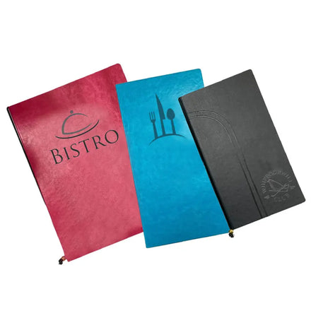 Wholesale Custom logo Hotel Standard PU Leather Hard Cover Menu