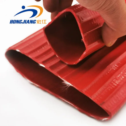 50m Blue PVC Layflat Hose for Irrigation Heavy Duty Reinforced & UV Resistant 1 Inch Diameter with Quick Couplings