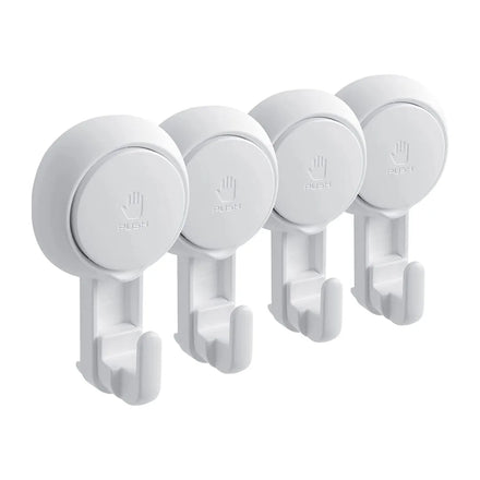 Shower Suction Cup Hooks Reusable Heavy Duty Vacuum Suction Hook for Bathroom Wall Removable Kitchen Towel Holder Modern Round /
