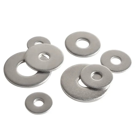 Factory Wholesale M2-M12 Stainless Steel DIN125 Large Plain Steel Flat Washer for Hexagon Bolts and Nuts Flat Washer