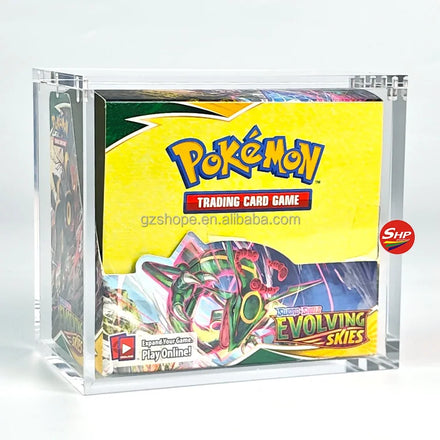 SHP UV Resistance Pokemon 1st Edition Base Set Booster Box Case Custom Acrylic pokemon Cards Booster Box Display Case