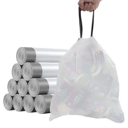 Recycling Materials Tall Kitchen Trash Bags Drawstring Garbage Bags for Trash Can Disposable Bin Recyclable Trash Bag