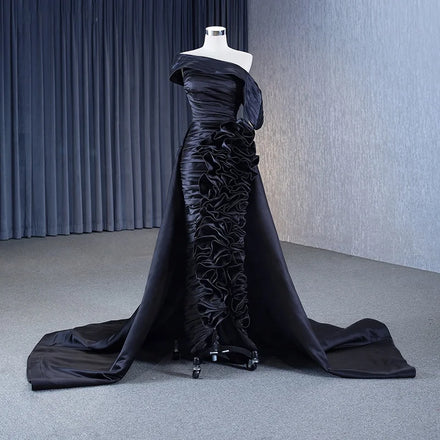 Jancember 222123 Sexy Black Off Shoulder Party Mermaid Evening Party Prom Dresses