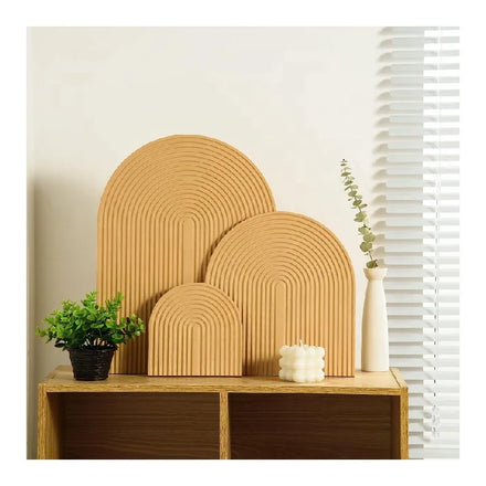Handmade Home Decor Wooden Rainbow Aesthetic Serving Holder Boho Shelf