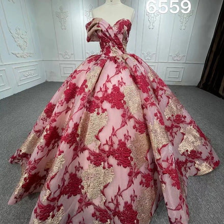 Jancember 6559 Rose Gold One Shoulder Mexican Quinceanera Dresses for Women