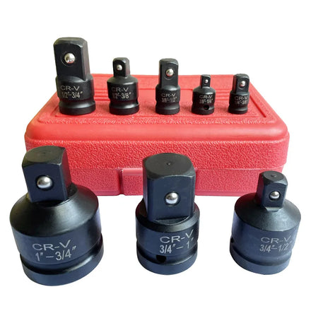 8pcs Impact Adapter and Reducer Set Professional Air Impact Socket Adaptor Convertor for Car Bicycle Garage Repair Tool