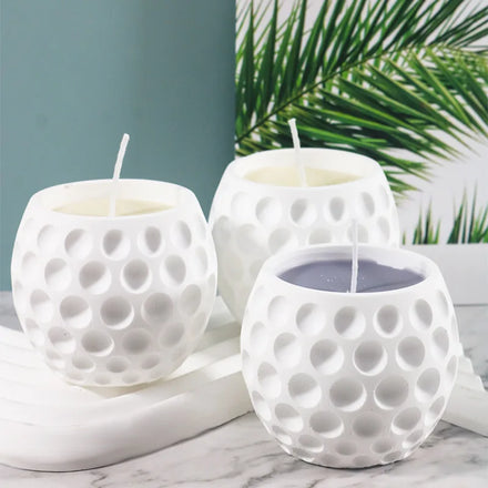 Drop Glue Mold Plaster Aromatherapy Candle Cup Silicone Mold Mirror Resin Candle Mold for DIY Handmade
