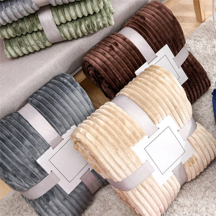 Amity Sofa Throw Flannel Blankets Solid Color Flannel Yoga Blanket Soft Travel Blanket Wholesale