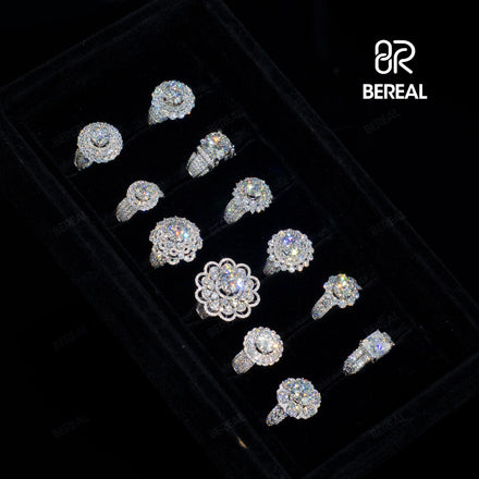 Fine Jewelry Vvs Moissanite Engagement Ring Pass Diamond Test Princess Cut Moissanite 925 Silver Wedding Ring for Women