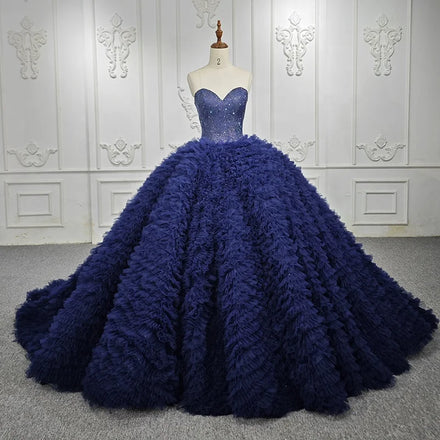 Jancember 6565 Feather Vintage Sweetheart Ball Gown Evening Party Quinceanera Dresses