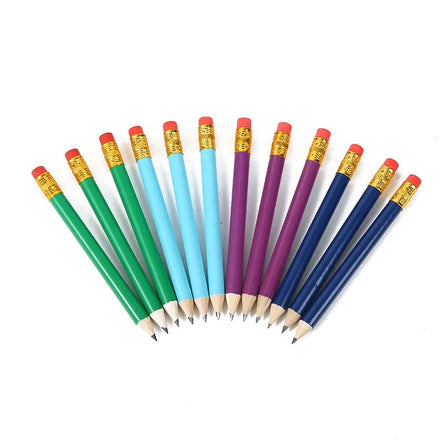 High-Quality Wooden Golf Scoring Pencil with Eraser & Rubber Portable Score Pen for Match Practice & Gift Smooth Writing