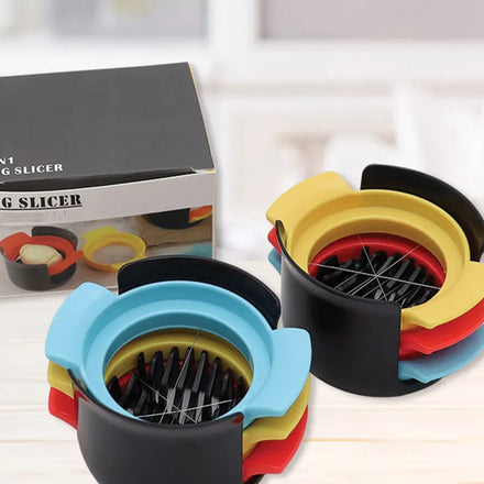 Trendy Cheese Multi Functional Equal Wires Boiled Cutter Plastic Egg Slicer Stainless Steel