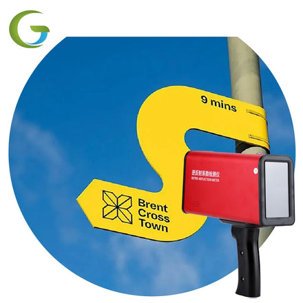GT-SR-006 One Key Calibration On-site Mobile Retroreflectometer 0-1999.9 Retroreflective Coefficient >8h Battery Life 1 Year