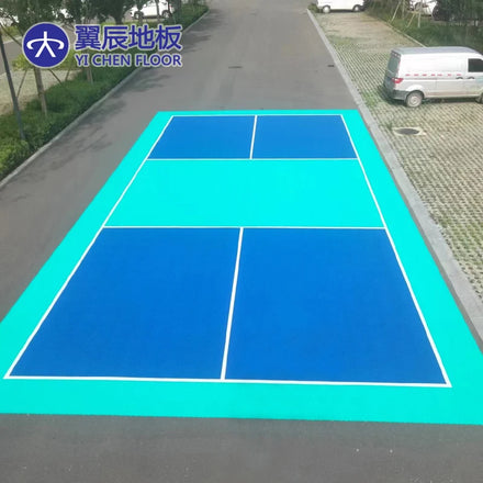 Indoor/Outdoor Pickleball Court Flooring-Plastic Interlocking Floor Tiles Waterproof & Anti-Slip