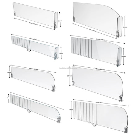 Plastic Shelf Divider with Magnetic for Supermarket Retailing