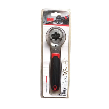 Fast Ratchet Wrench Universal Hand Tool Adjustable 6-22 Ratchet Wrench for Plumbing Pipe Bicycle With Non-Slip Handle