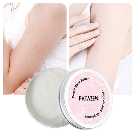 FATAZEN Peach Body Shea Butter Cream Natural Organic Wholesale Skin Care Nourishing Coconut Oil Aloe Vera Whipped Body Butter