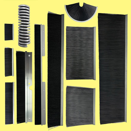 Aluminum Alloy Support Garage Door Bottom Nylon Strip Brush Seal