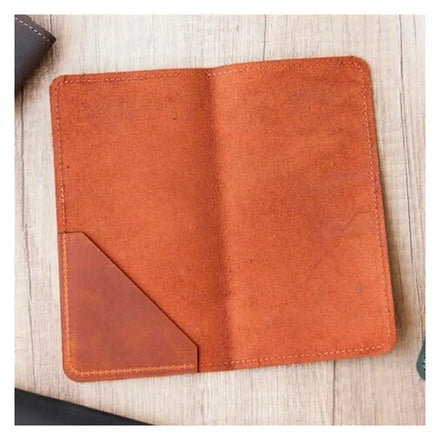 Wholesale Custom logo Debossed Leather Bill Folder Receipt Holder