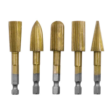 5pcs Hot Sell Heavy Duty Rotary File Grinding Tools 5pcs Woodworking Rotary Burr Set High-Speed Steel Rotary File