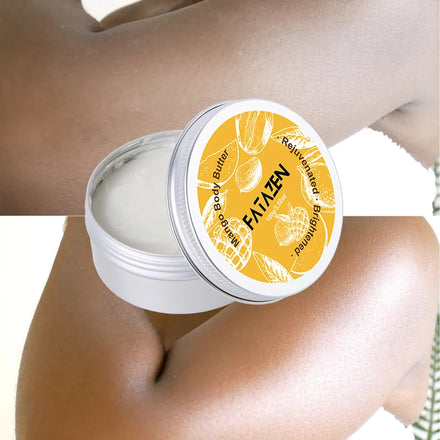 FATAZEN Vegan Mango Body Shea Butter Natural Organic Wholesale Skin Care Coconut Oil Aloe Vera Whipped Body Butter Private Label