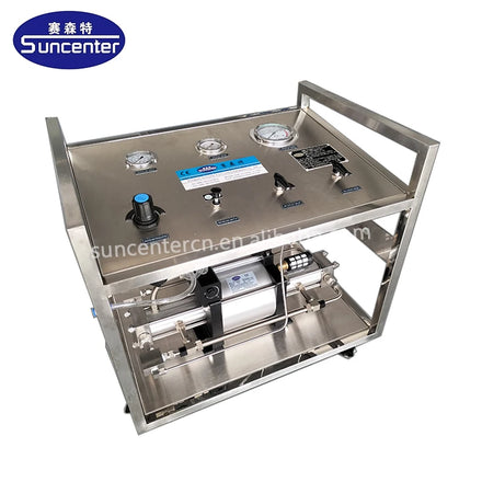 Pneumatic Nitrogen CO2 Gas Booster Pump Pressurized Transfer Filling Equipment