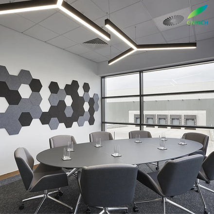 New Sounds Absorbing Light Y Shape Led Linear Pendant Light for Supermarket Library Office School