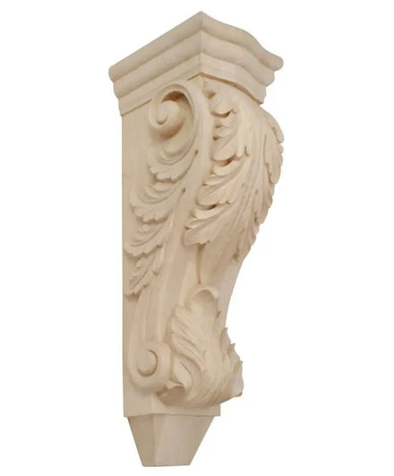 Customizable Hand-Carved Solid Wood Corbels for School Outdoor Use Contemporary Design Fireplace Surrounds Roof Eaves Entry