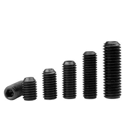 M2 M3 M4 M5 M6 M8 M10 M12 M14 M16 DIN916 Grade 12.9 Black Steel Coarse Fine Thread Allen Socket Cup Point Grub Set Screws
