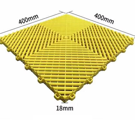 VENTED GARAGE FLOOR TILES Plastic Carwash Floor