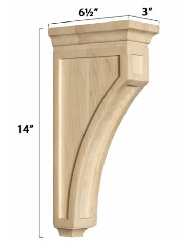Hand-carved Solid Wood Decorative Corbels-Contemporary Design for Fireplace Surrounds Roof Eaves School & Hospital Applications